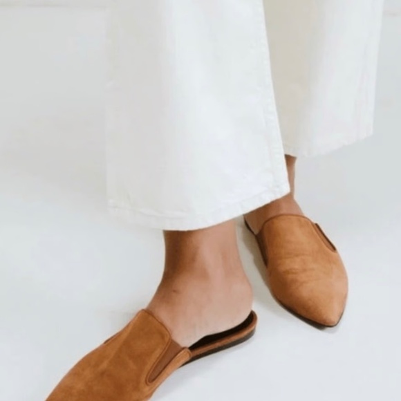 Jenni Kayne Brown Suede Mules - Picture 1 of 11